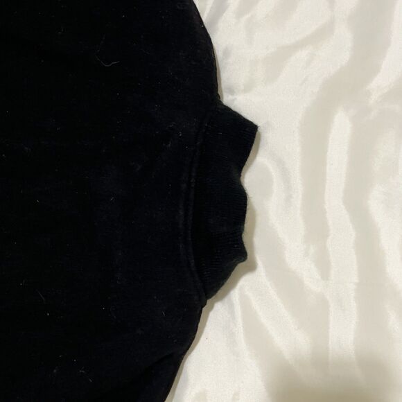 Port Authority Black Jacket Wool Blend Leather Sleeve Size L Aviation PPI Logo - Picture 11 of 12